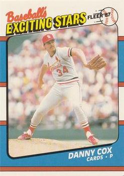 1987 Fleer Baseball's Exciting Stars #12 Danny Cox Front