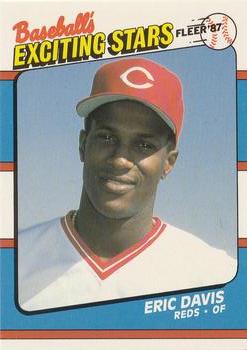 1987 Fleer Baseball's Exciting Stars #14 Eric Davis Front