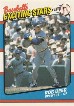 1987 Fleer Baseball's Exciting Stars #15 Rob Deer Front
