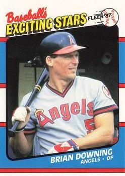 1987 Fleer Baseball's Exciting Stars #16 Brian Downing Front