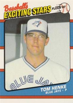 1987 Fleer Baseball's Exciting Stars #25 Tom Henke Front