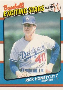 1987 Fleer Baseball's Exciting Stars #28 Rick Honeycutt Front