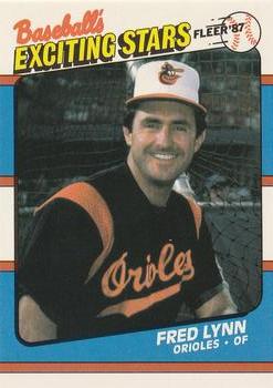 1987 Fleer Baseball's Exciting Stars #32 Fred Lynn Front
