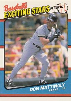 1987 Fleer Baseball's Exciting Stars #33 Don Mattingly Front