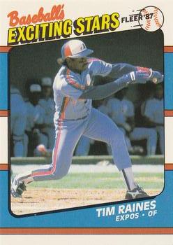1987 Fleer Baseball's Exciting Stars #34 Tim Raines Front