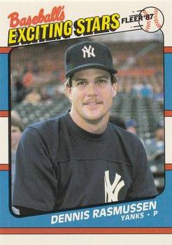 1987 Fleer Baseball's Exciting Stars #35 Dennis Rasmussen Front