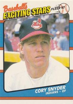 1987 Fleer Baseball's Exciting Stars #40 Cory Snyder Front