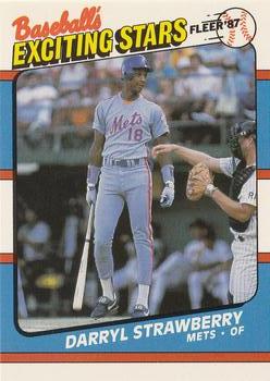 1987 Fleer Baseball's Exciting Stars #41 Darryl Strawberry Front