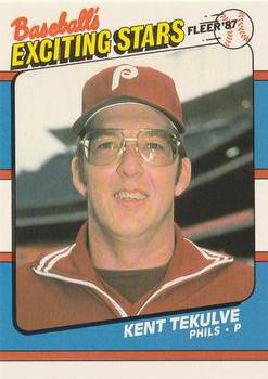 1987 Fleer Baseball's Exciting Stars #42 Kent Tekulve Front