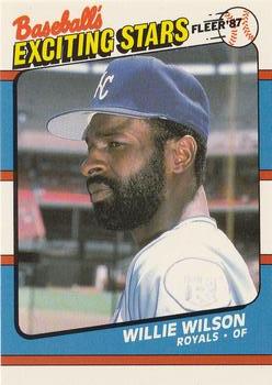 1987 Fleer Baseball's Exciting Stars #43 Willie Wilson Front