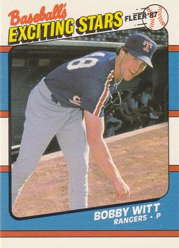 1987 Fleer Baseball's Exciting Stars #44 Bobby Witt Front