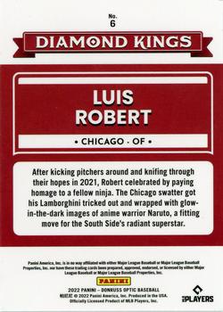 2022 Donruss Optic #6 Luis Robert Back