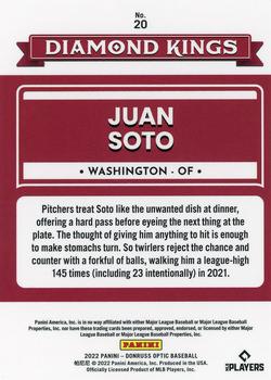 2022 Donruss Optic #20 Juan Soto Back