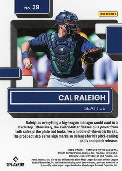 2022 Donruss Optic #39 Cal Raleigh Back