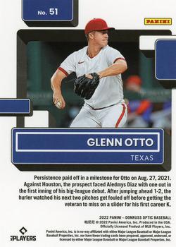 2022 Donruss Optic #51 Glenn Otto Back