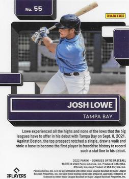 2022 Donruss Optic #55 Josh Lowe Back