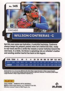2022 Donruss Optic #145 Willson Contreras Back