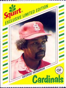 1982 Topps Squirt #16 George Hendrick Front