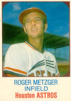 1975 Hostess #115 Roger Metzger  Front