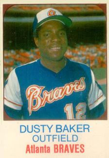 1975 Hostess #117 Dusty Baker  Front