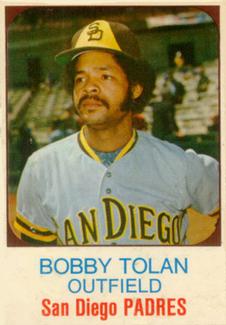 1975 Hostess #1 Bobby Tolan Front