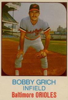 1975 Hostess #72 Bobby Grich  Front