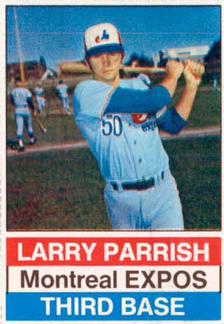 1976 Hostess #126 Larry Parrish Front