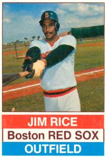 1976 Hostess #127 Jim Rice Front