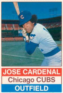 1976 Hostess #37 Jose Cardenal Front
