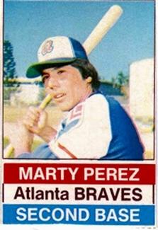 1976 Hostess #65 Marty Perez Front