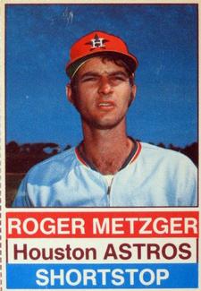 1976 Hostess #67 Roger Metzger Front