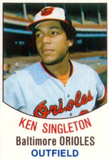 1977 Hostess #107 Ken Singleton Front