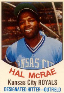 1977 Hostess #17 Hal McRae Front