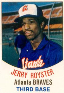 1977 Hostess #38 Jerry Royster Front