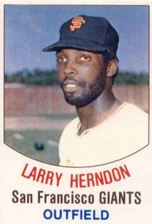 1977 Hostess #47 Larry Herndon Front