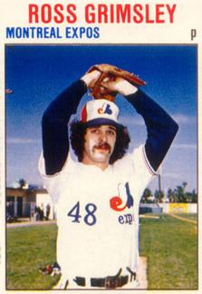 1979 Hostess #5 Ross Grimsley  Front