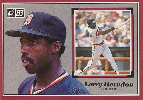 1983 Donruss Action All-Stars #5 Larry Herndon Front