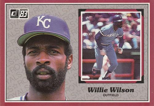 1983 Donruss Action All-Stars #13 Willie Wilson Front