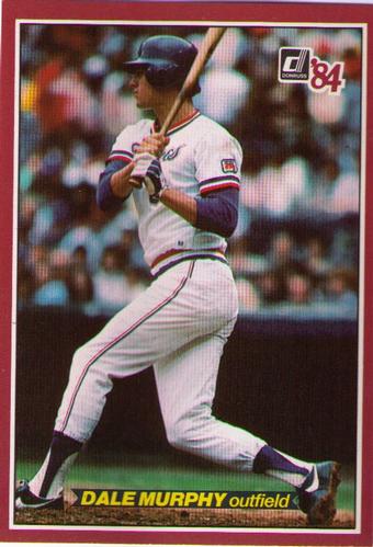 1984 Donruss Action All-Stars #40 Dale Murphy Front