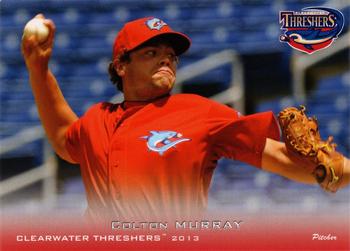 2013 Grandstand Clearwater Threshers #NNO Colton Murray Front