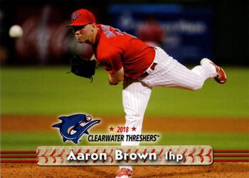 2018 Grandstand Clearwater Threshers #NNO Aaron Brown Front