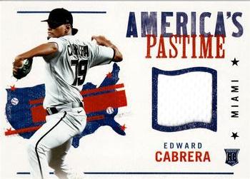 2022 Panini Chronicles - America's Pastime Swatches #APS-EC Edward Cabrera Front