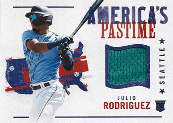 2022 Panini Chronicles - America's Pastime Swatches #APS-JR Julio Rodriguez Front