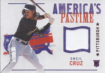 2022 Panini Chronicles - America's Pastime Swatches Red #APS-OC Oneil Cruz Front