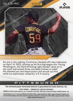 2022 Panini Chronicles - Limited Swatches #LS-RC Roansy Contreras Back