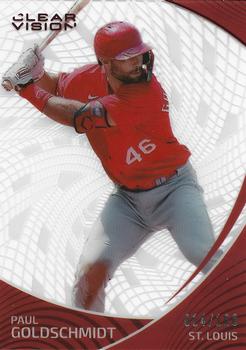 2022 Panini Chronicles - Clear Vision Red #7 Paul Goldschmidt Front