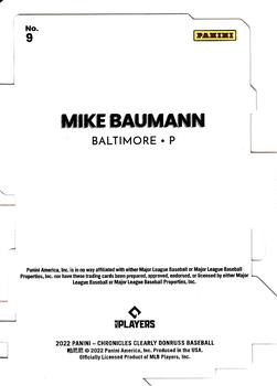 2022 Panini Chronicles - Clearly Donruss #9 Mike Baumann Back