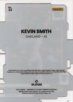 2022 Panini Chronicles - Clearly Donruss #23 Kevin Smith Back