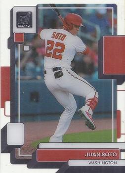 2022 Panini Chronicles - Clearly Donruss #44 Juan Soto Front