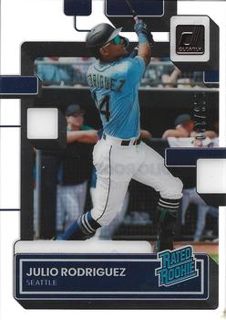 2022 Panini Chronicles - Clearly Donruss Red #72 Julio Rodriguez Front